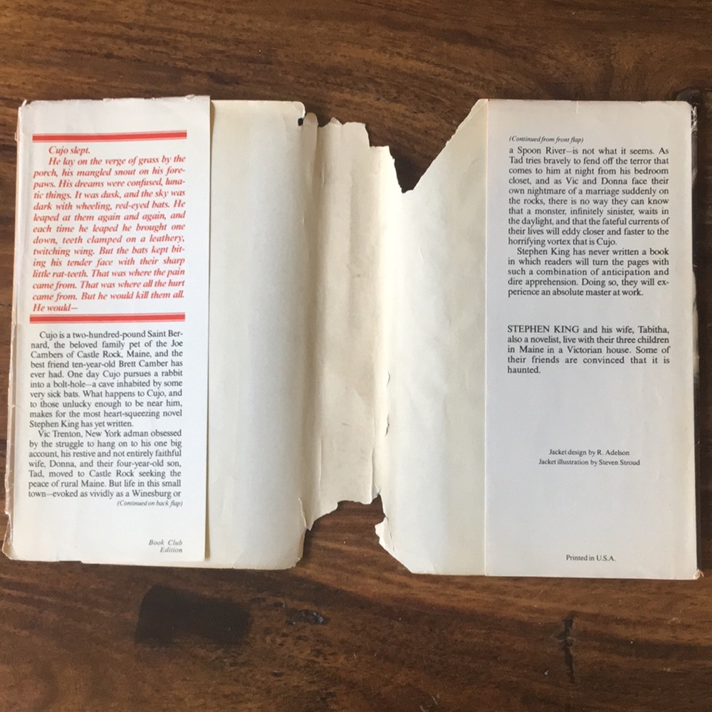 3 Stephen King Vintage Hardcover Books 80s - Christine, Cujo, Eyes of the Dragon - Picture 4 of 16